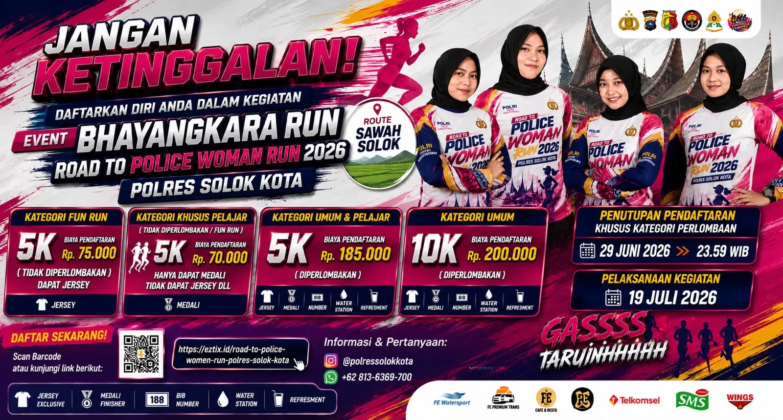 ROAD TO POLICE WOMEN RUN POLRES SOLOK KOTA
